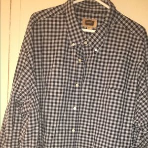 Checkered button down shirt
